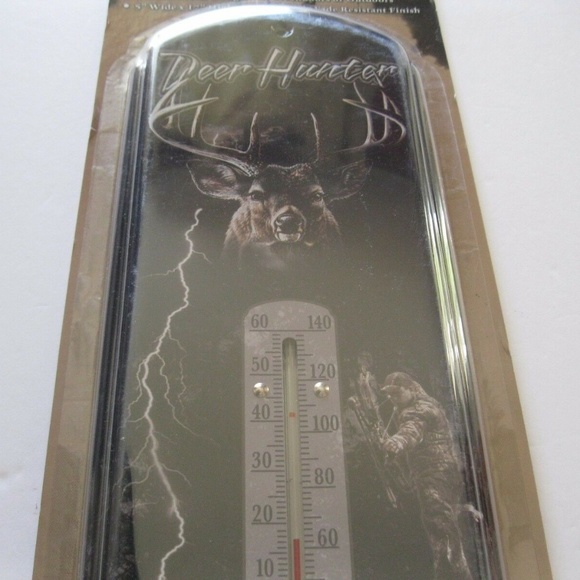 * SPECIAL * Metal Thermometer In/Outdoors 17" NWT - Picture 3 of 5
